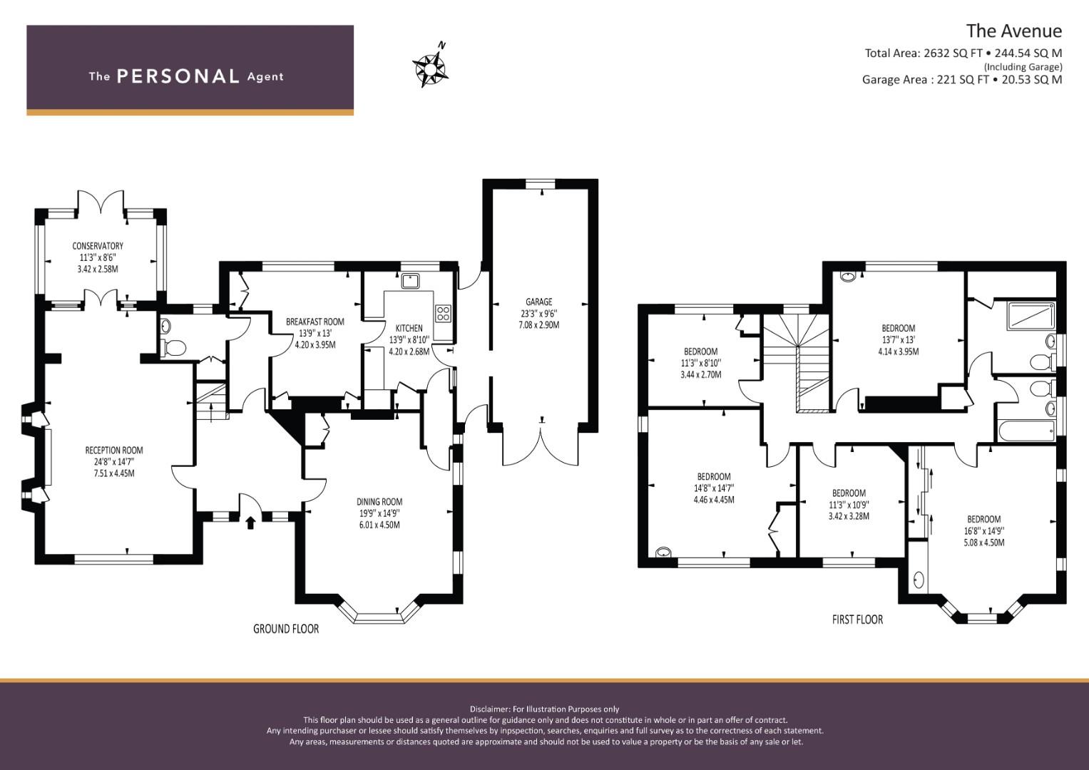 62, The Avenue, Tadworth floorplan