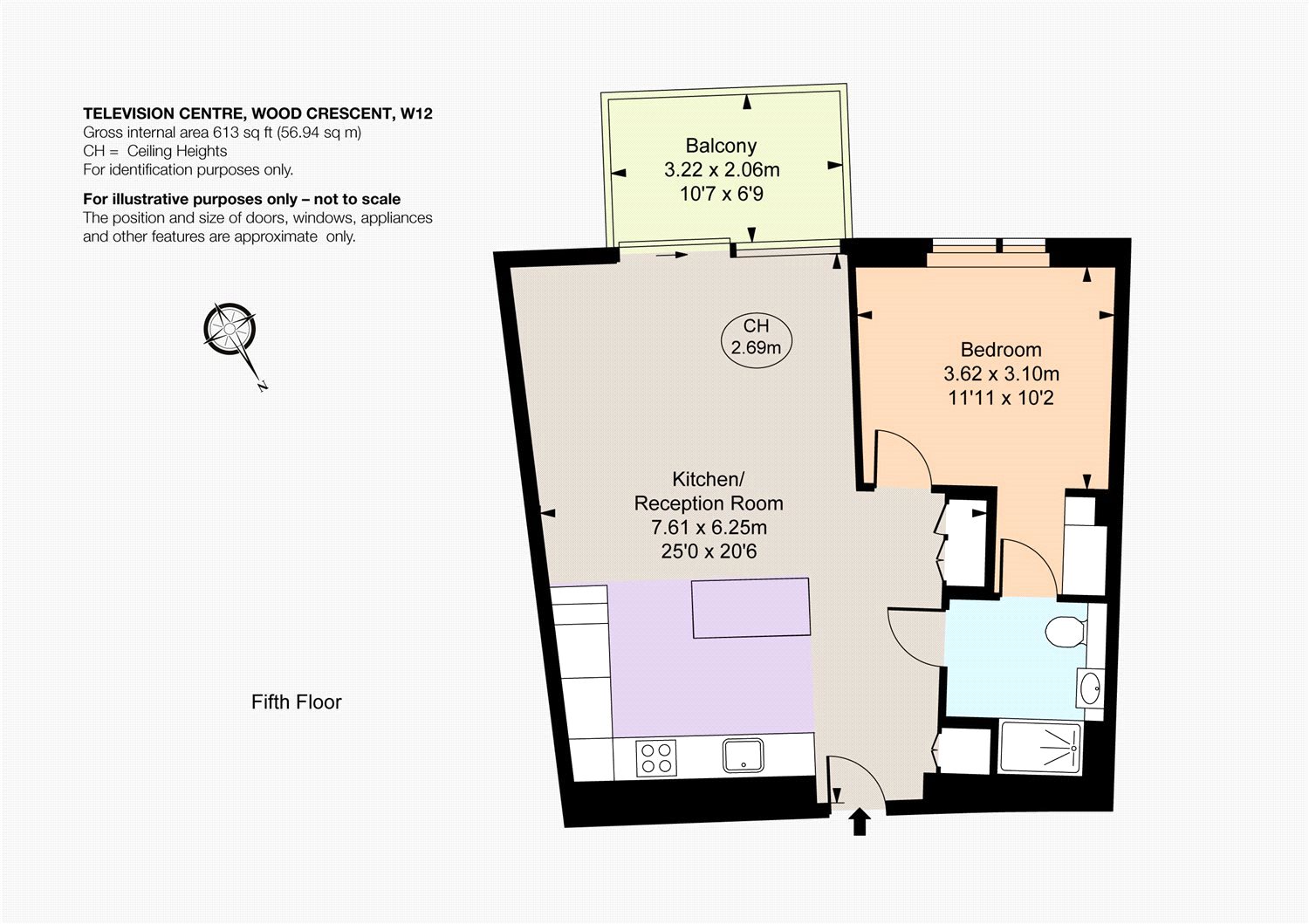 1 Bedrooms Flat to rent in Wood Crescent, London W12