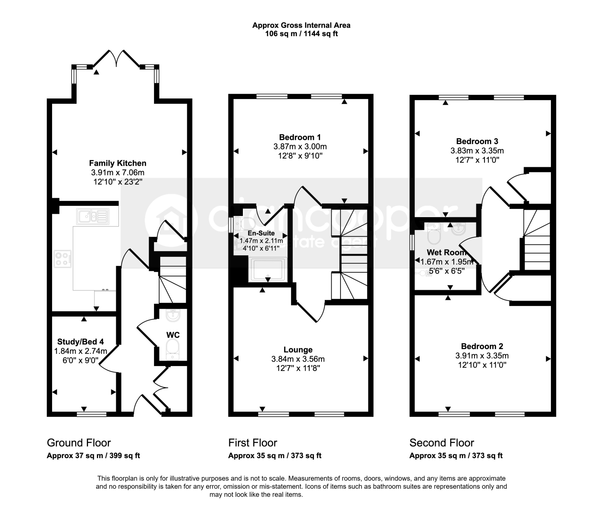 38 Topiary Road, Nuneaton, Warwickshire floorplan