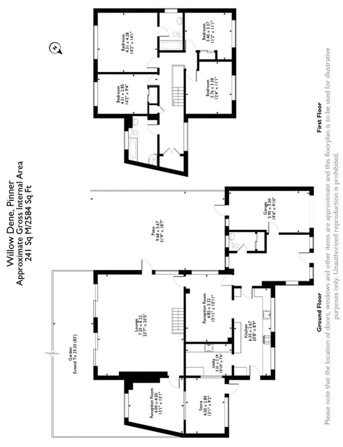 1, Willow Dene, Pinner floorplan