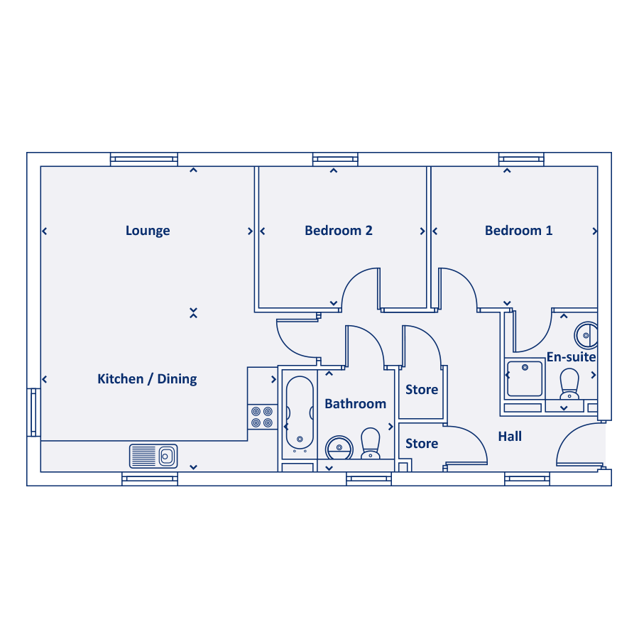 "The Holford" at Woodfield Way, Balby, Doncaster DN4, 2 bedroom flat