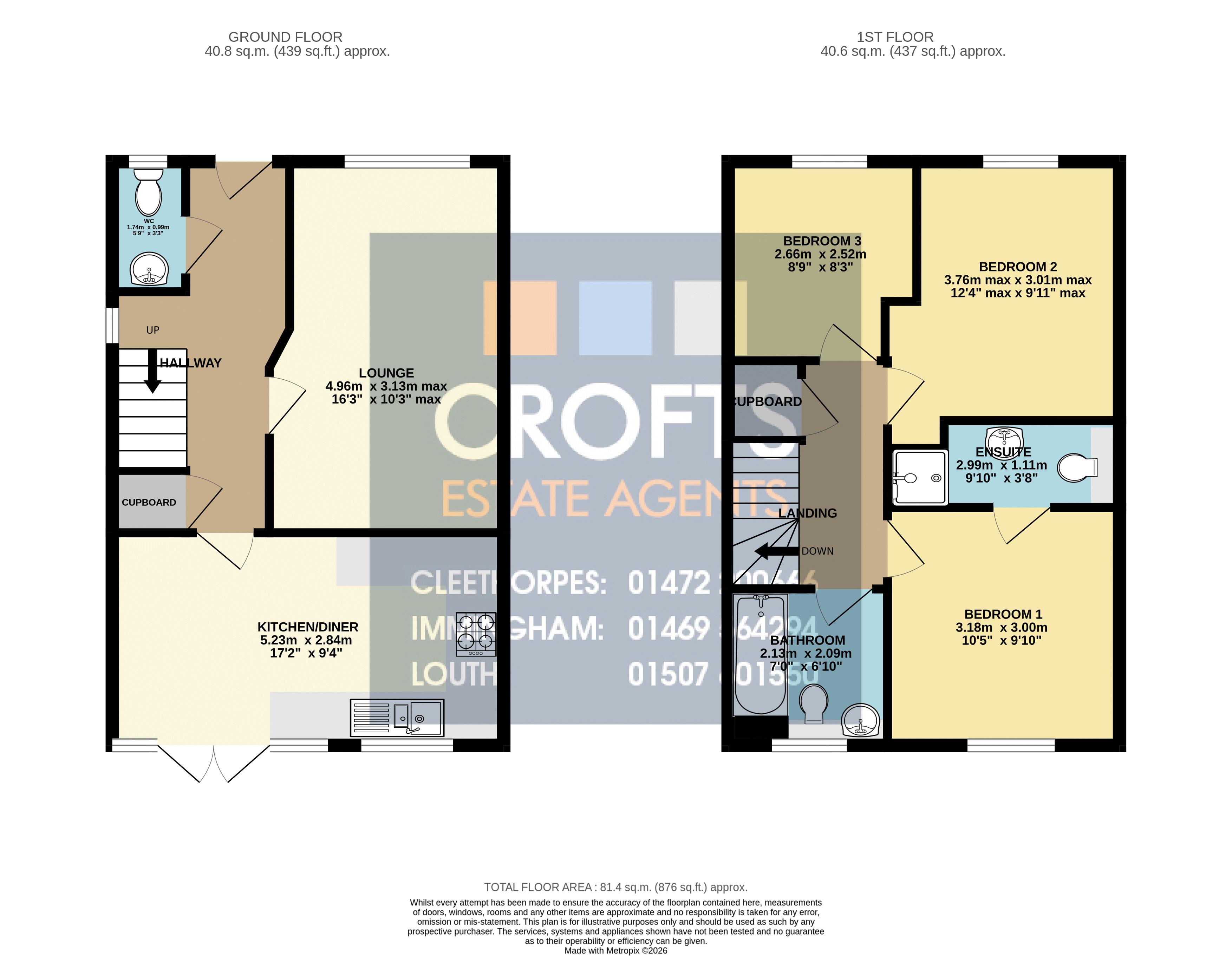 11, Conker Grove, Louth floorplan