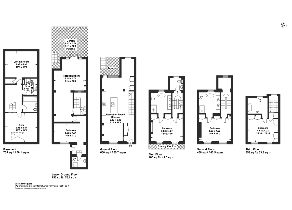 36, Markham Square , London floorplan