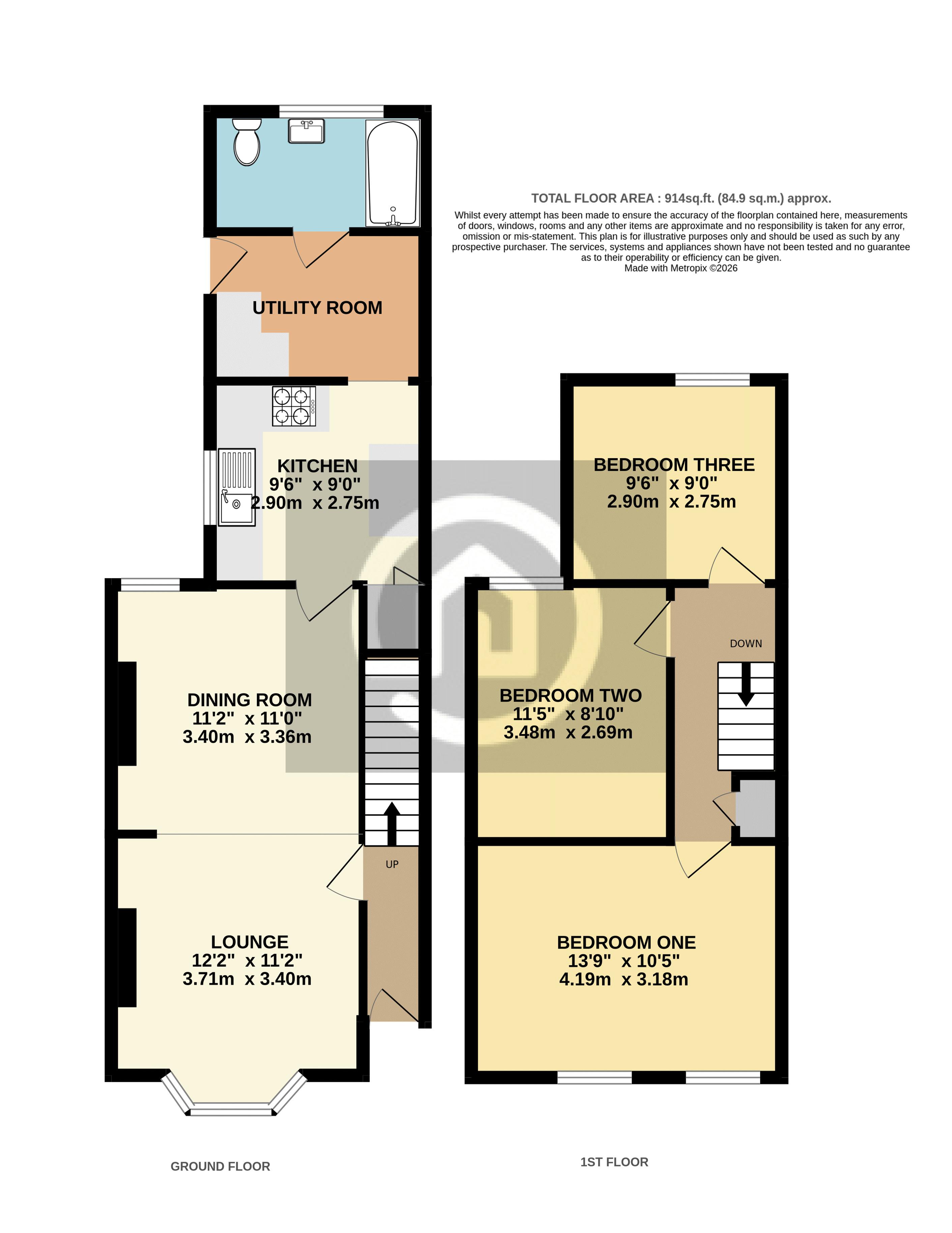 4, Granville Street, Bedford floorplan