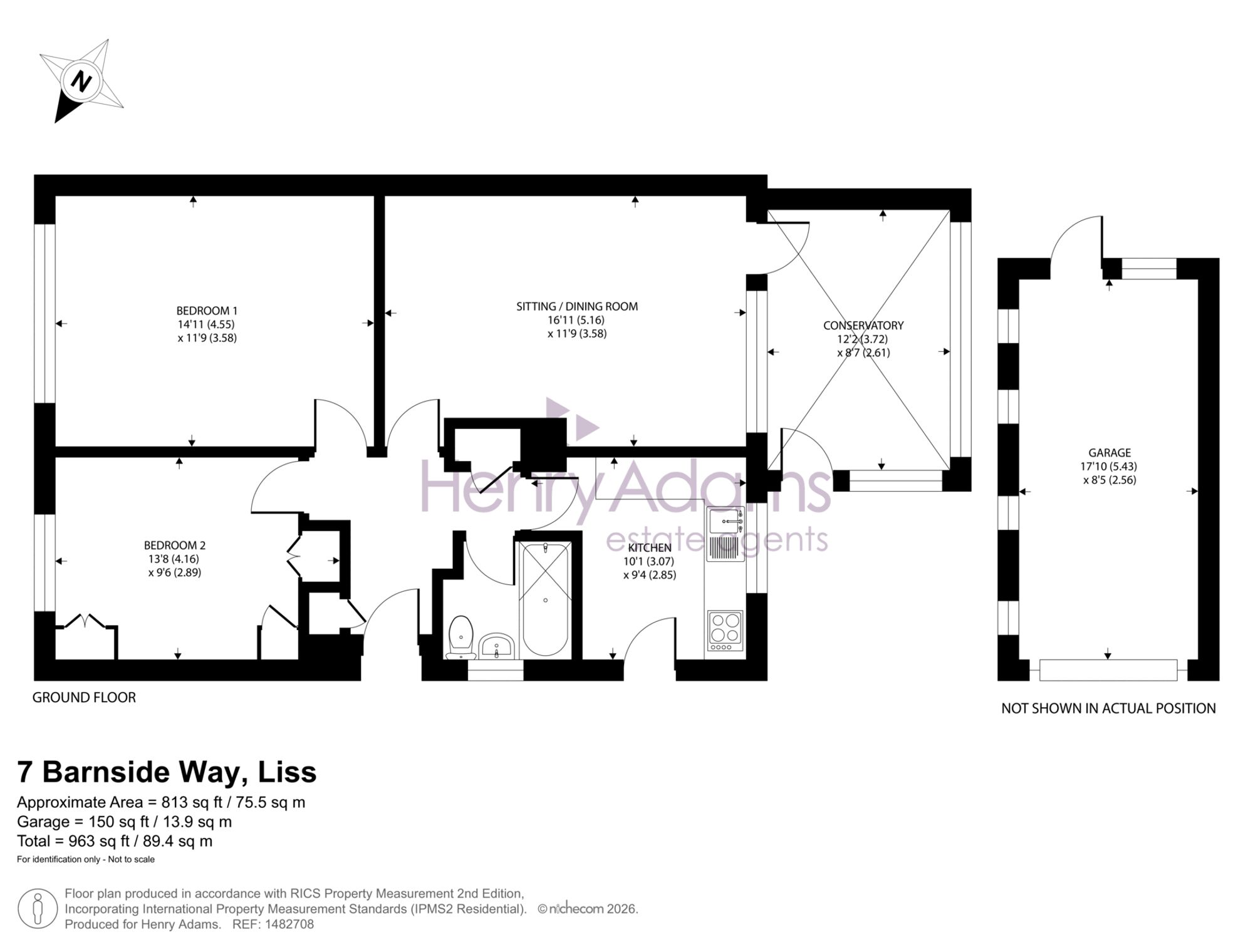 7 Barnside Way, Liss floorplan