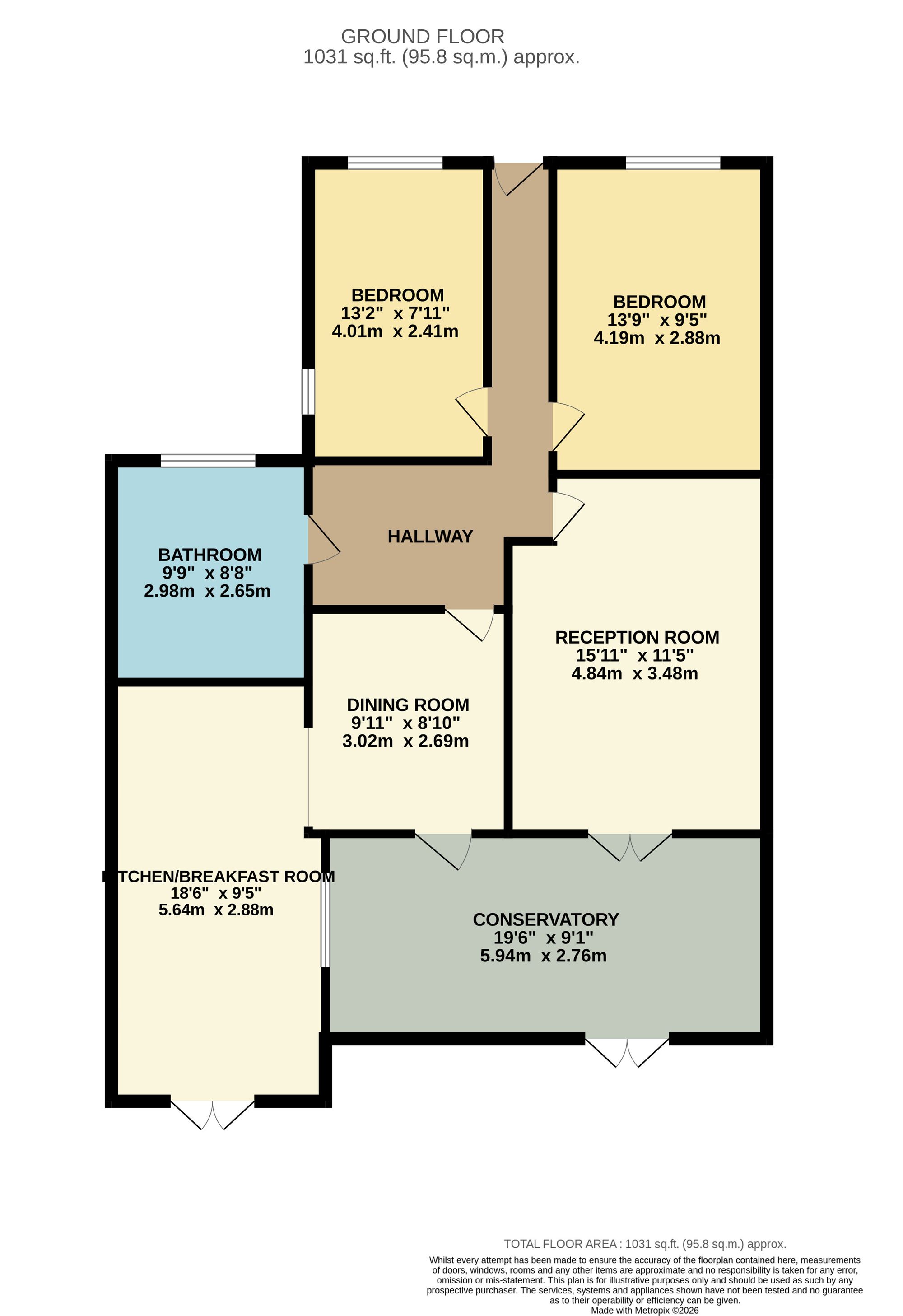 7 Shepherds Close, Bury floorplan