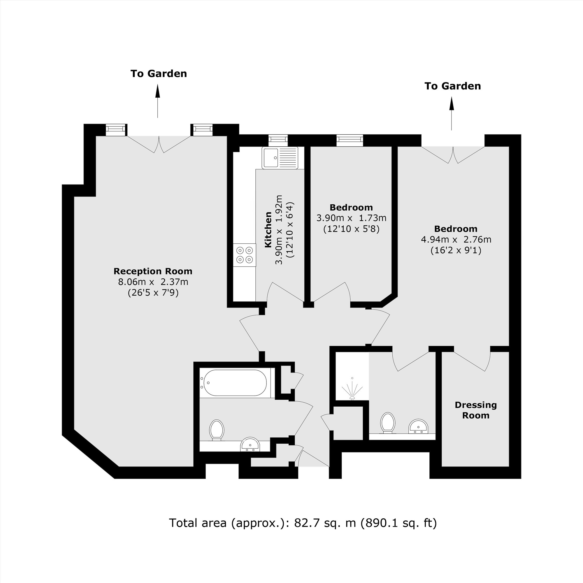 Oatlands Avenue, Weybridge floorplan