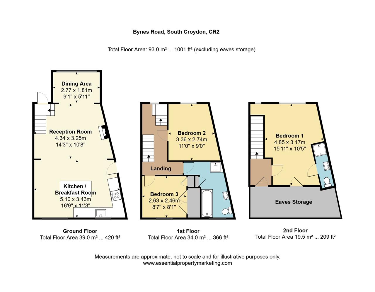 78, Bynes Road, South Croydon floorplan