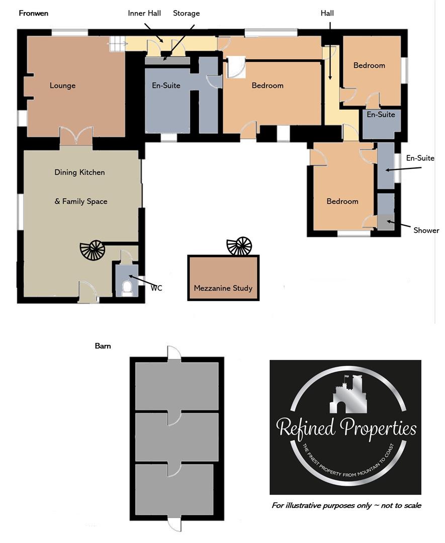 Fronwen Bungalow, Road North Of The Lodge Northwards To Prow Beddgel, Penrhyndeudraeth floorplan