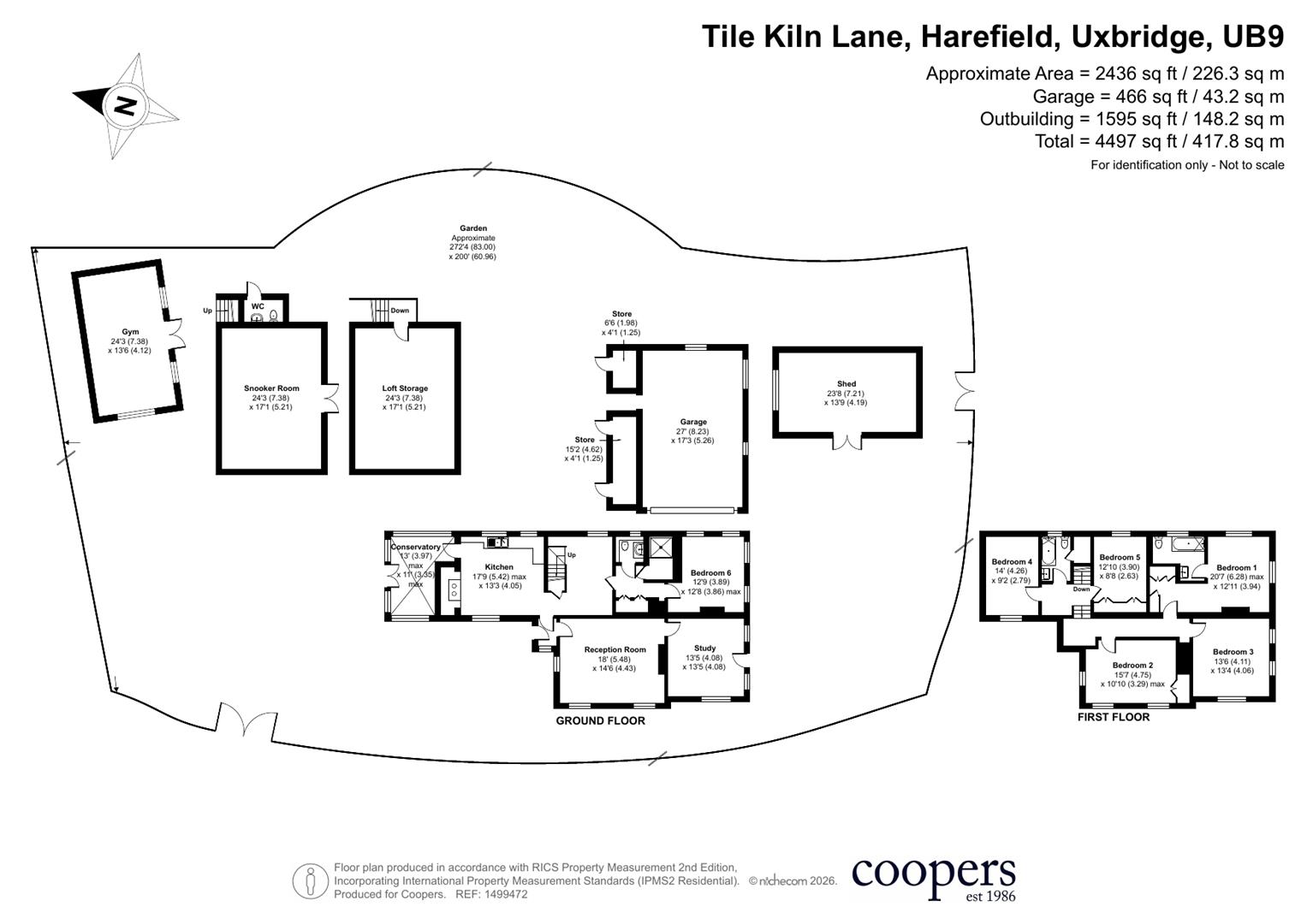 Woodbine Cottage, Tile Kiln Lane, Uxbridge floorplan