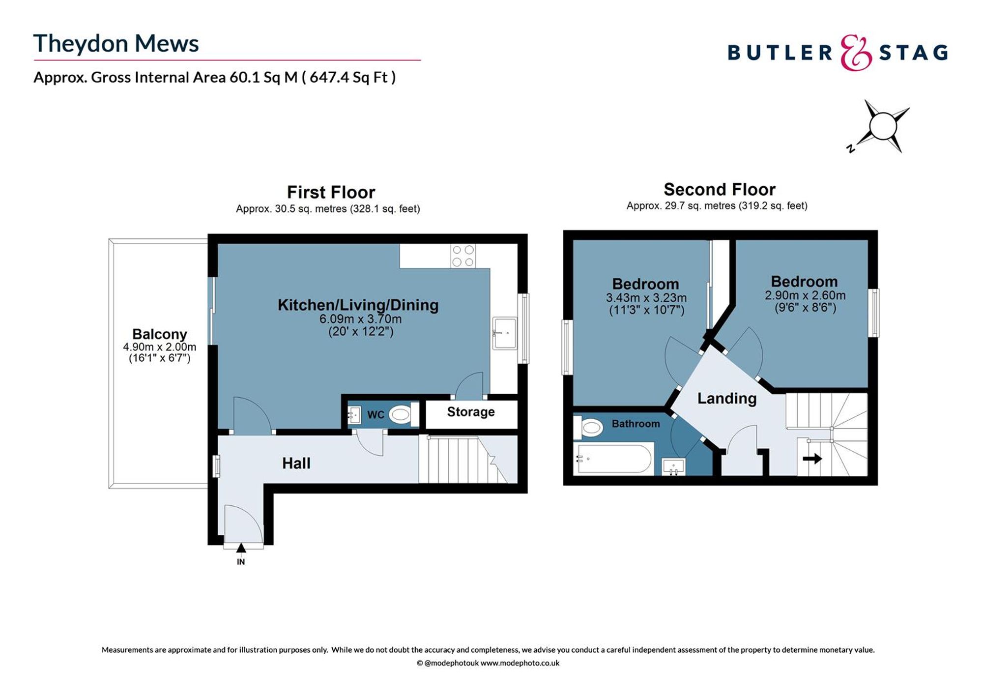 8 Theydon Mews Station Approach, Epping floorplan