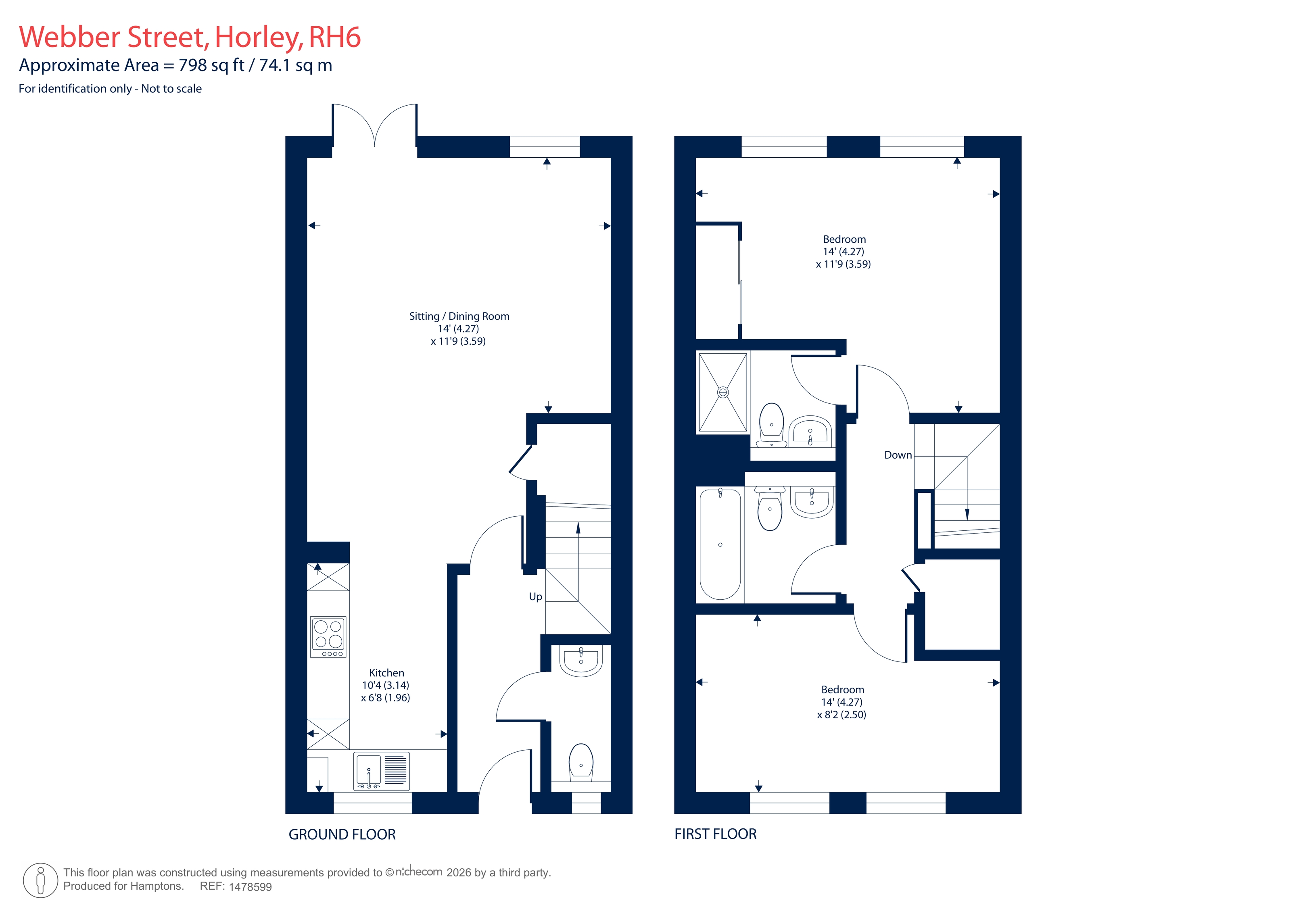 139, Webber Street, Horley floorplan