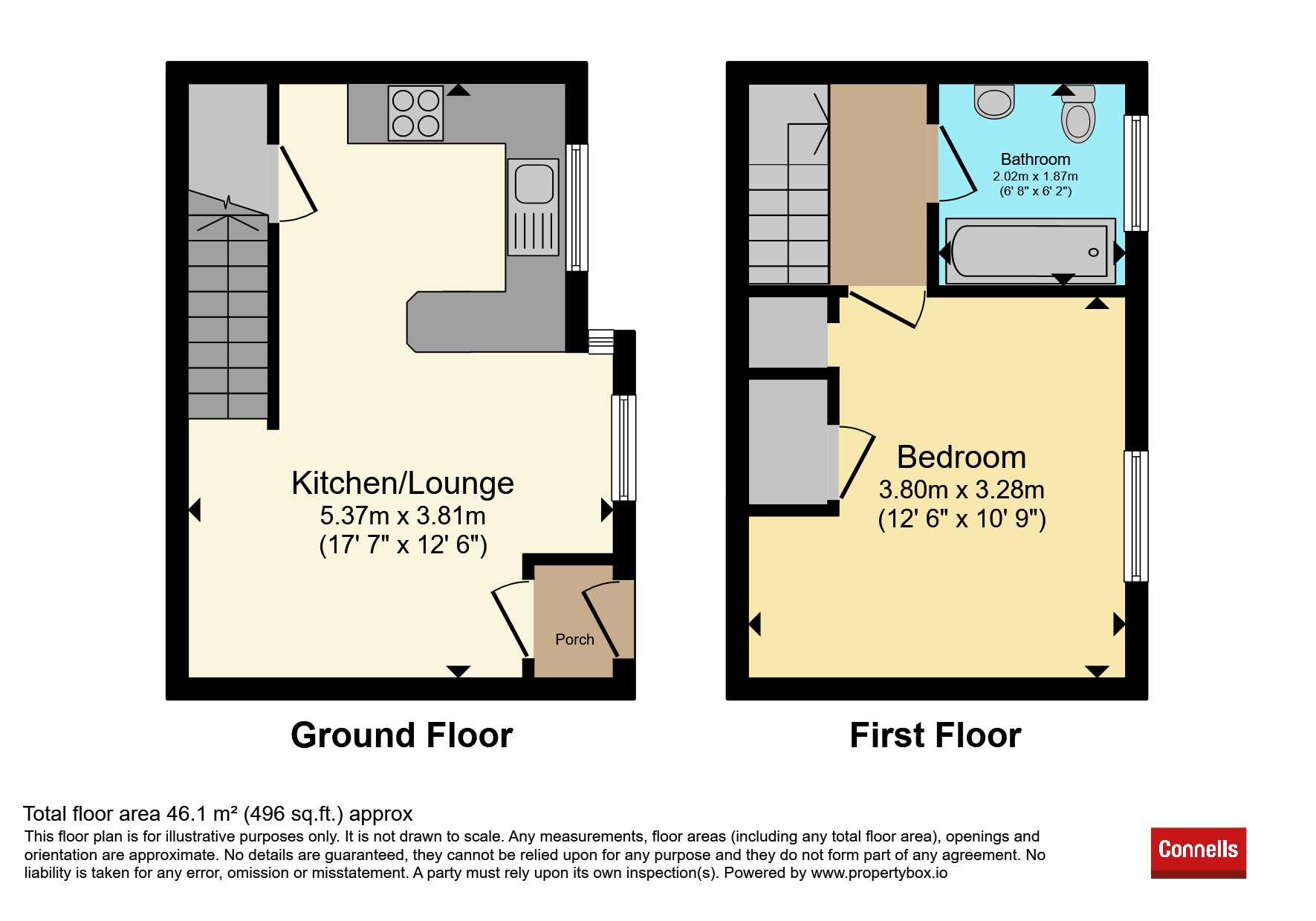 46, Kirkstall Avenue, Stafford floorplan