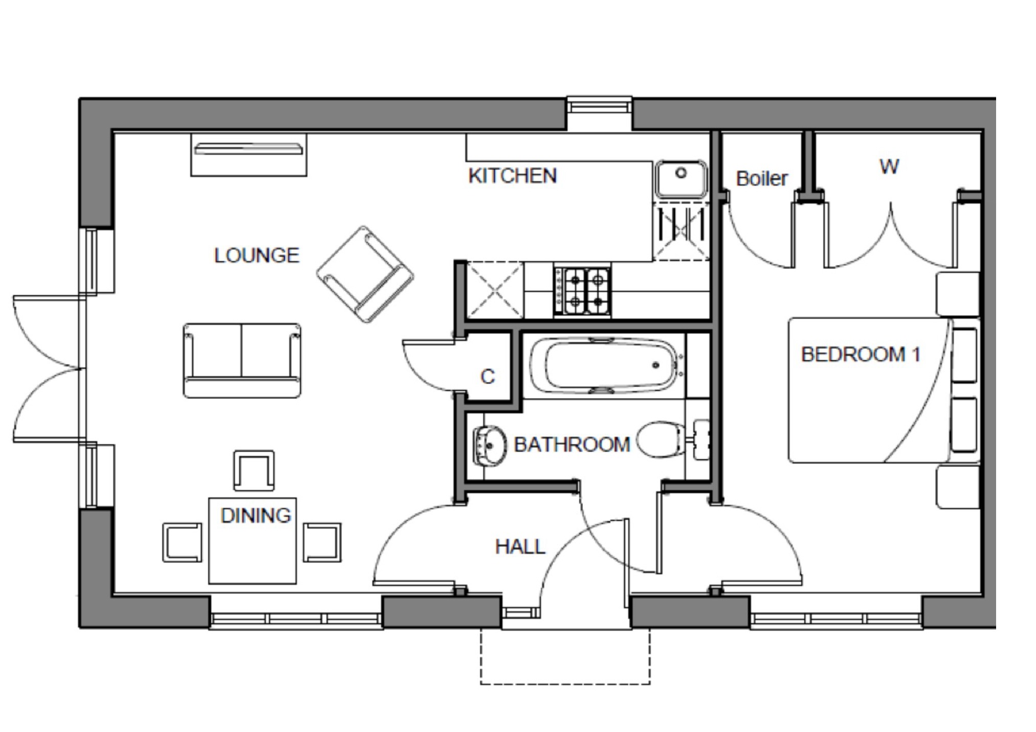 1 Bedrooms Semi-detached bungalow for sale in Woodpecker Road, Larkfield, Kent ME20