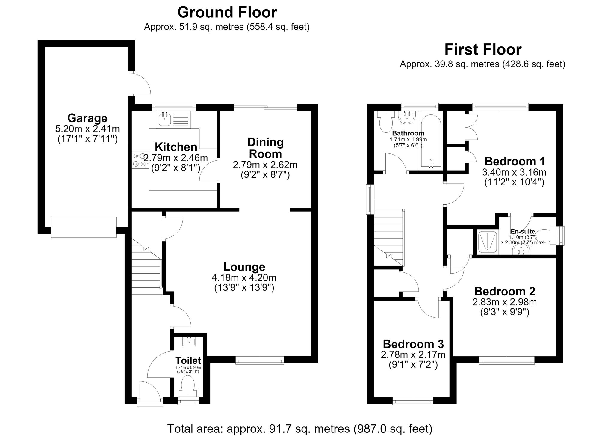 37 Quail Walk, Royston floorplan