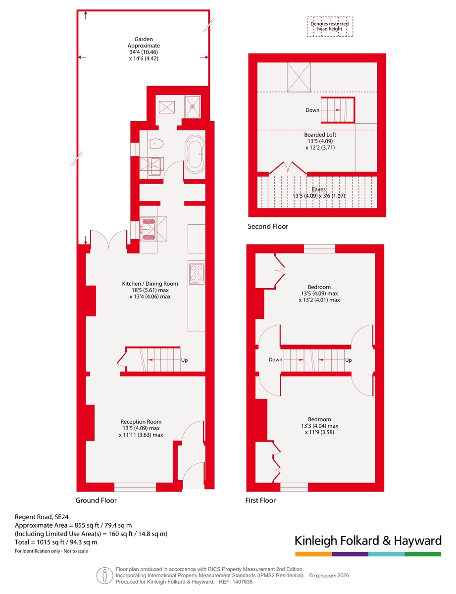 58, Regent Road, London floorplan