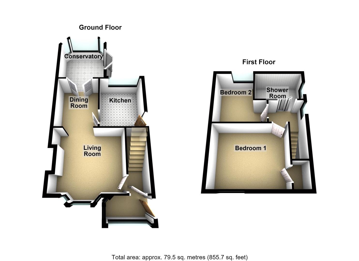 195, Scrogg Road, Newcastle Upon Tyne floorplan