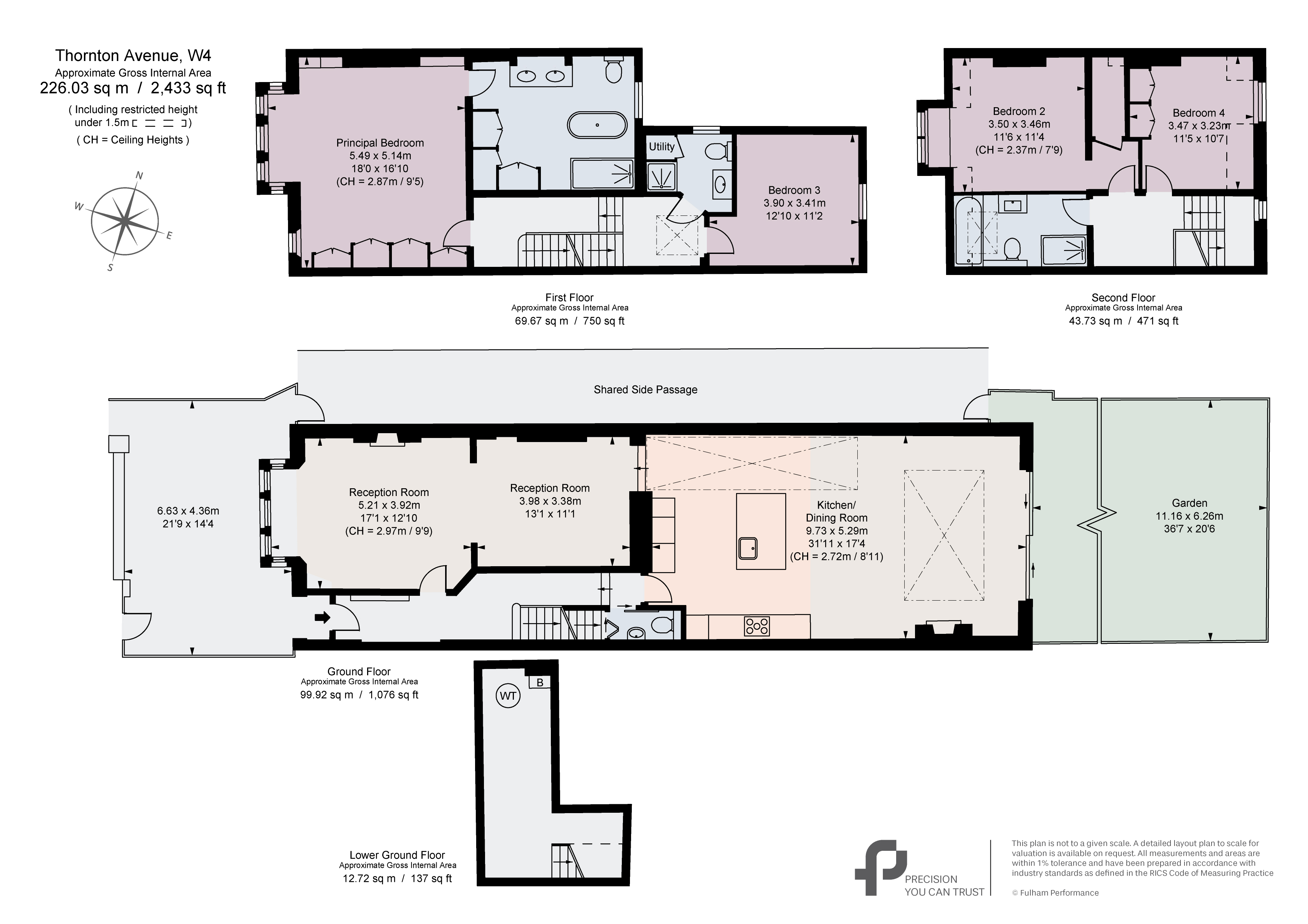 32, Thornton Avenue, London floorplan