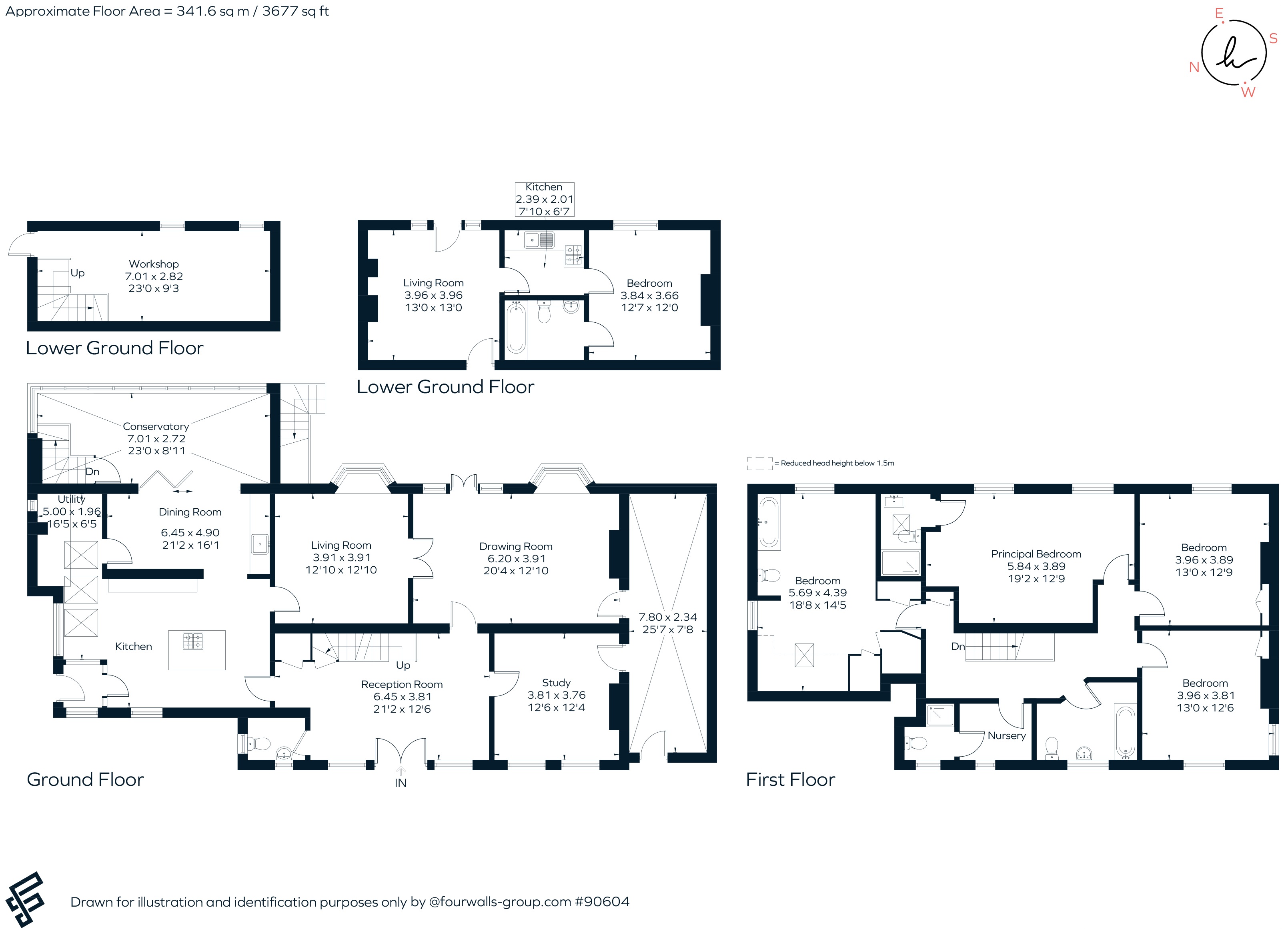 Olinda, Knoll Road, Godalming floorplan