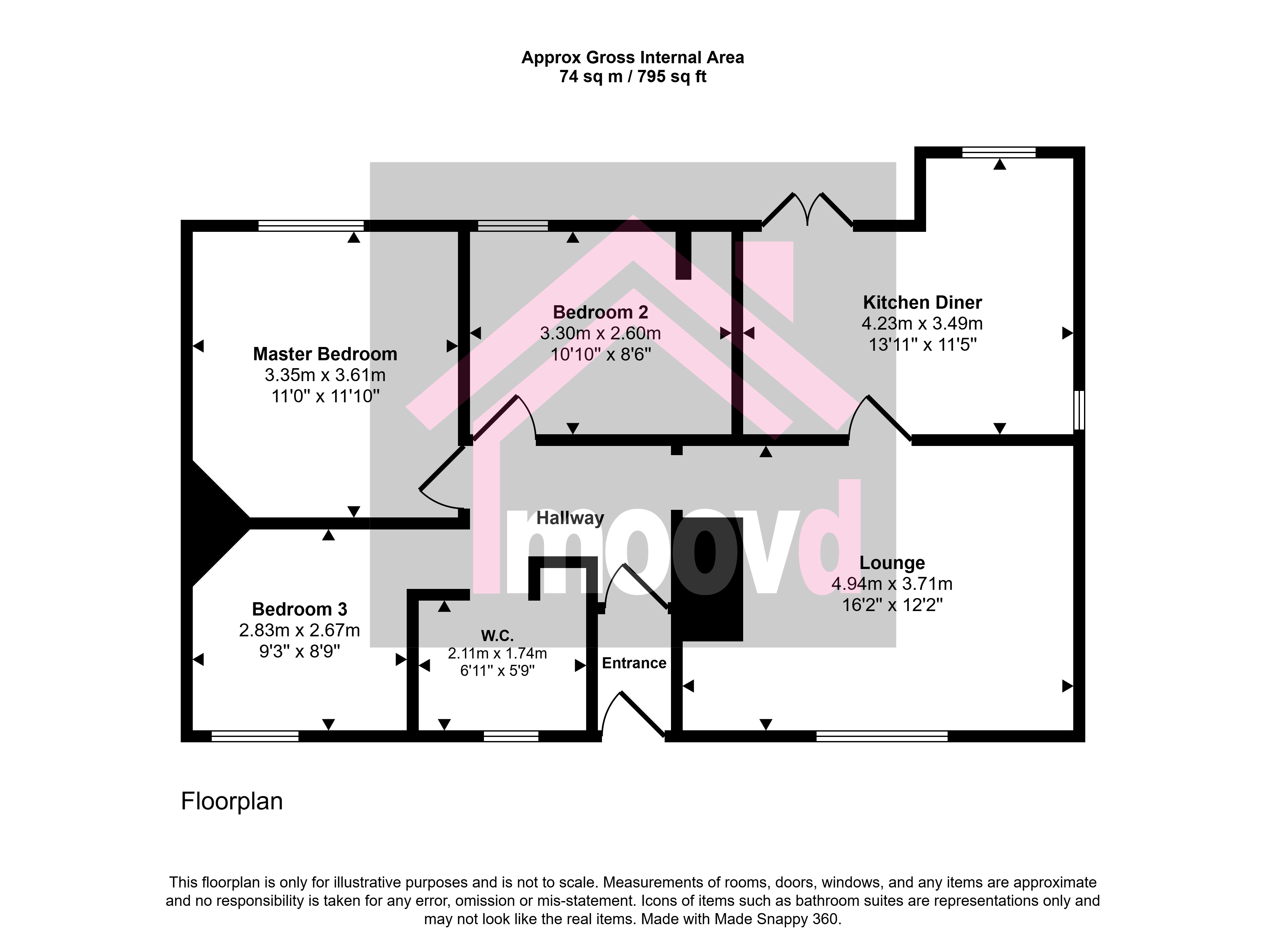 15, Whitehouse Avenue, Burnhope floorplan