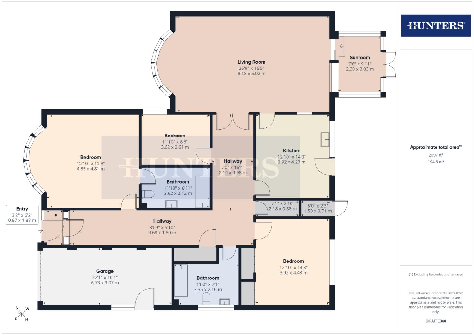 105, Eighth Avenue, Bridlington floorplan