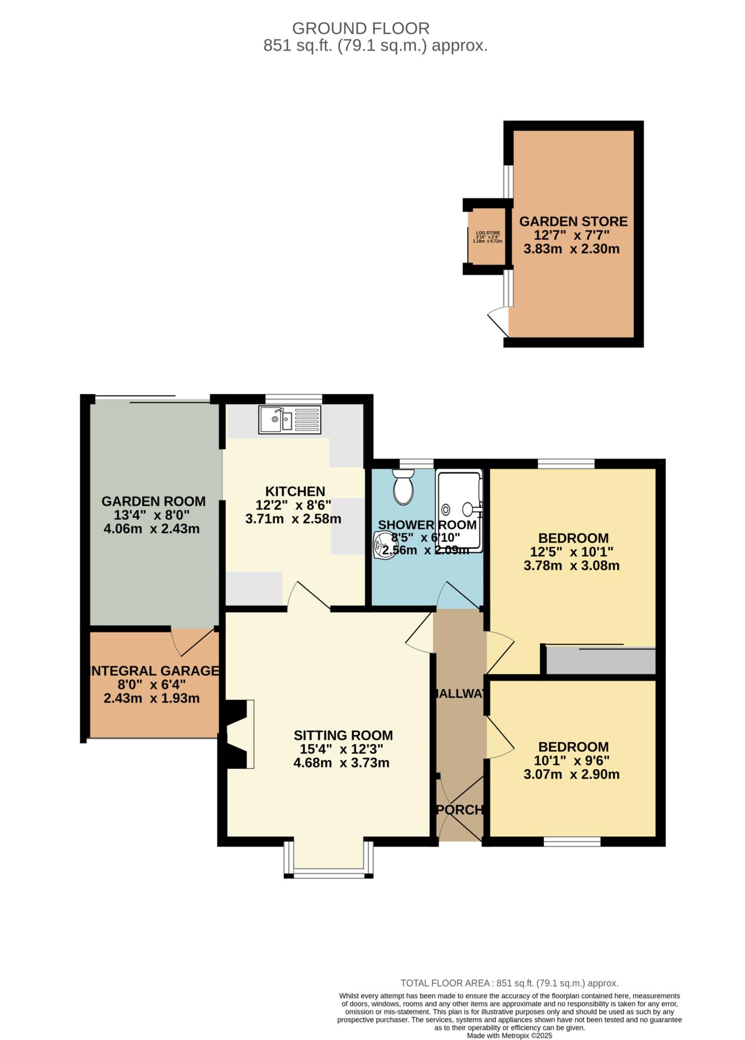 21, The Sidings, Delabole floorplan