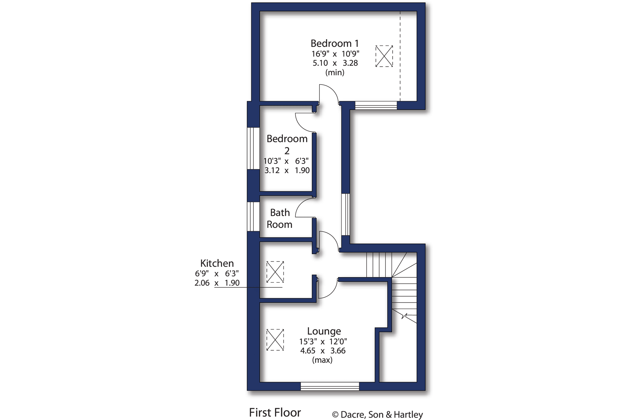 Hallowes Park Road, Cullingworth, West Yorkshire BD13, 2 bedroom flat