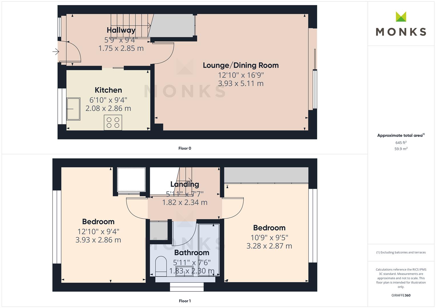 61, Brookfield, Shrewsbury floorplan