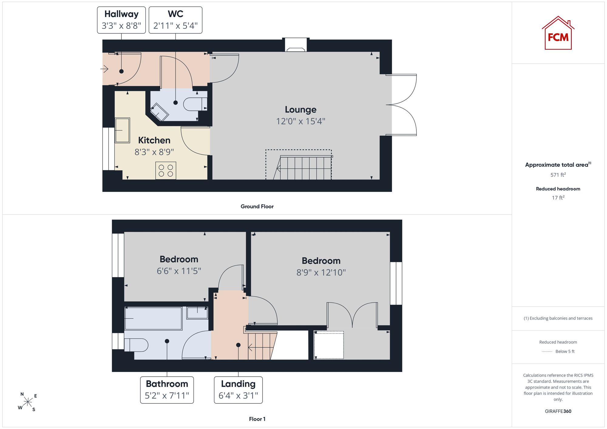 4 Hartside Court, Workington floorplan