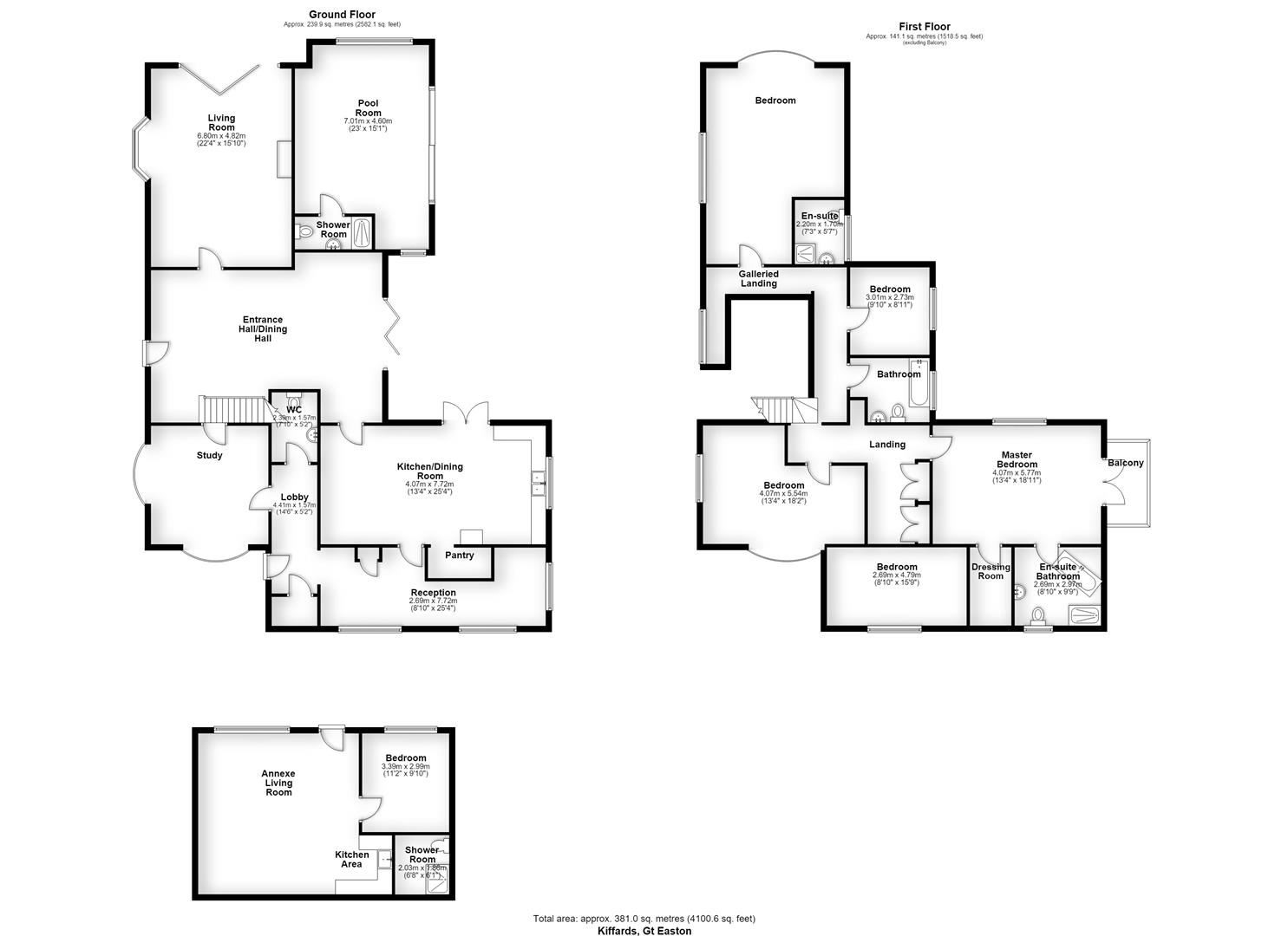 Kiffards, Dunmow Road, Dunmow floorplan