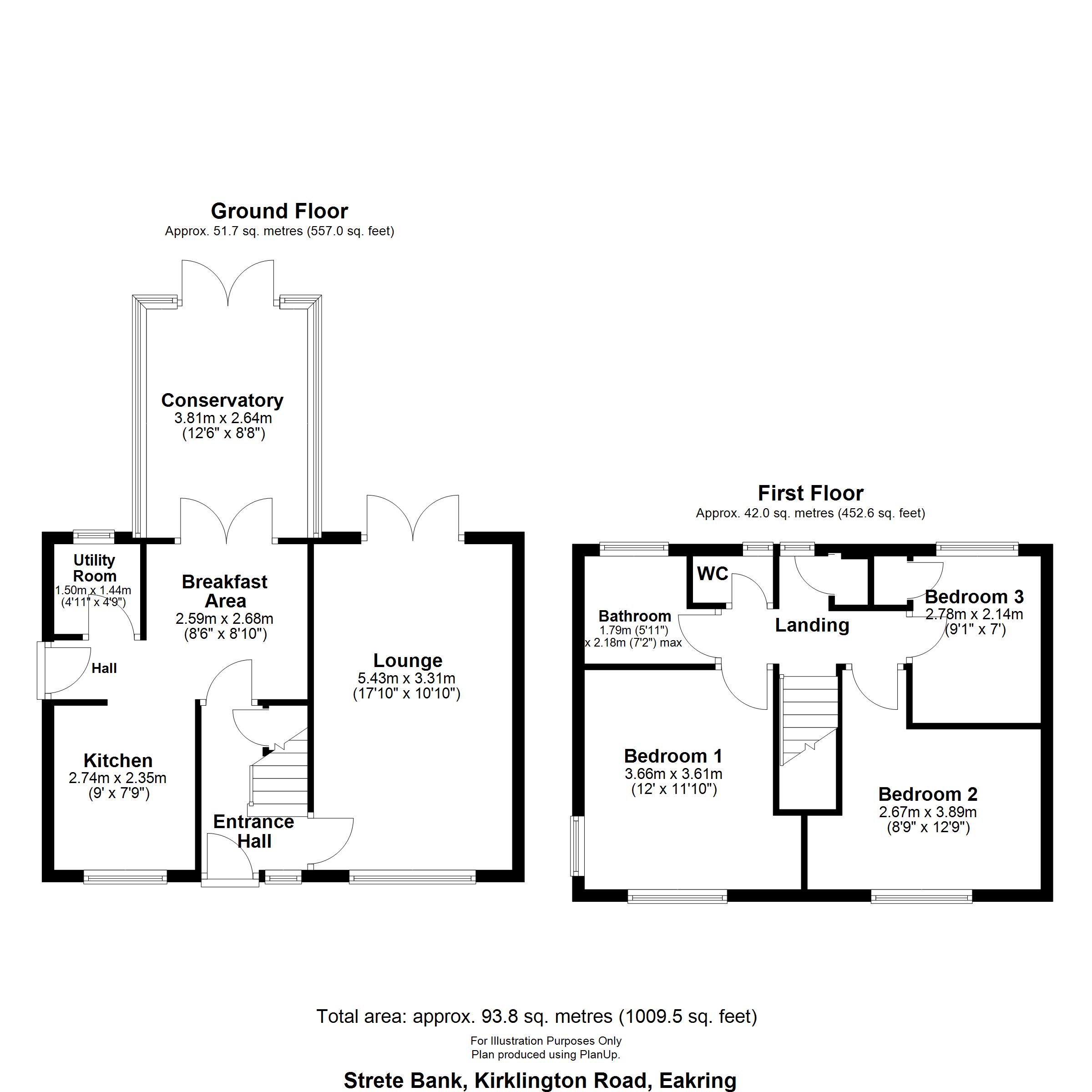 Strete Bank, Kirklington Road, Newark floorplan