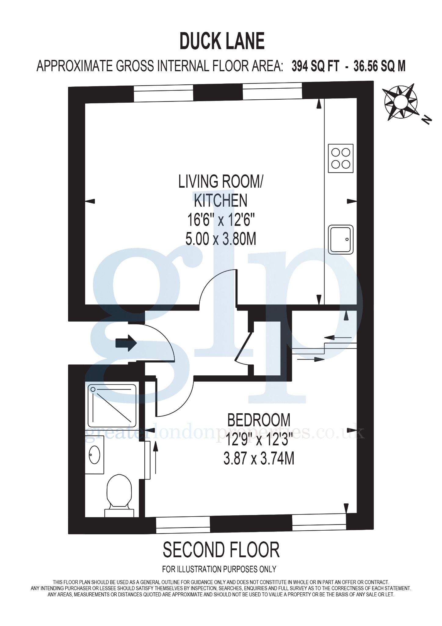 Flat 2.2, 4A Duck Lane, Greater London floorplan