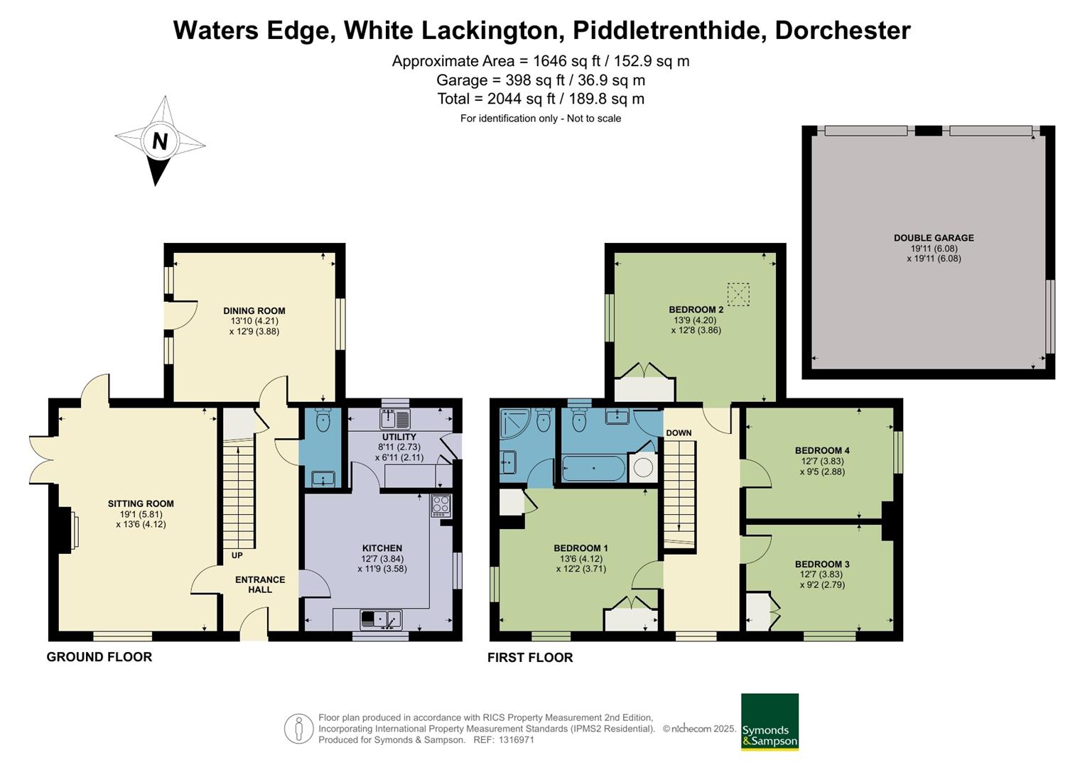 Waters Edge, White Lackington, Dorchester floorplan