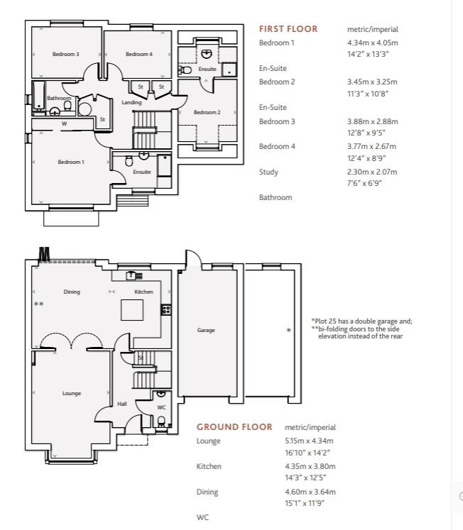The Wraysbrook plot 6, Pecks Hill, Nazeing floorplan