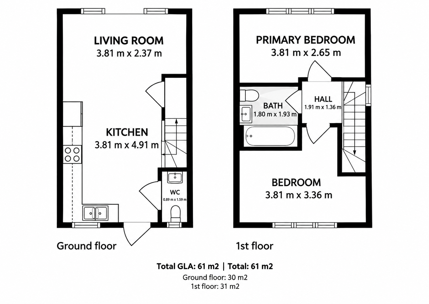 49, Brick Kiln Road, Sileby floorplan