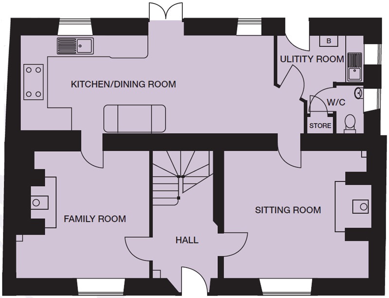New home, 4 bed detached house for sale in Gallus Fields, Church Street, Northrepps, Norfolk