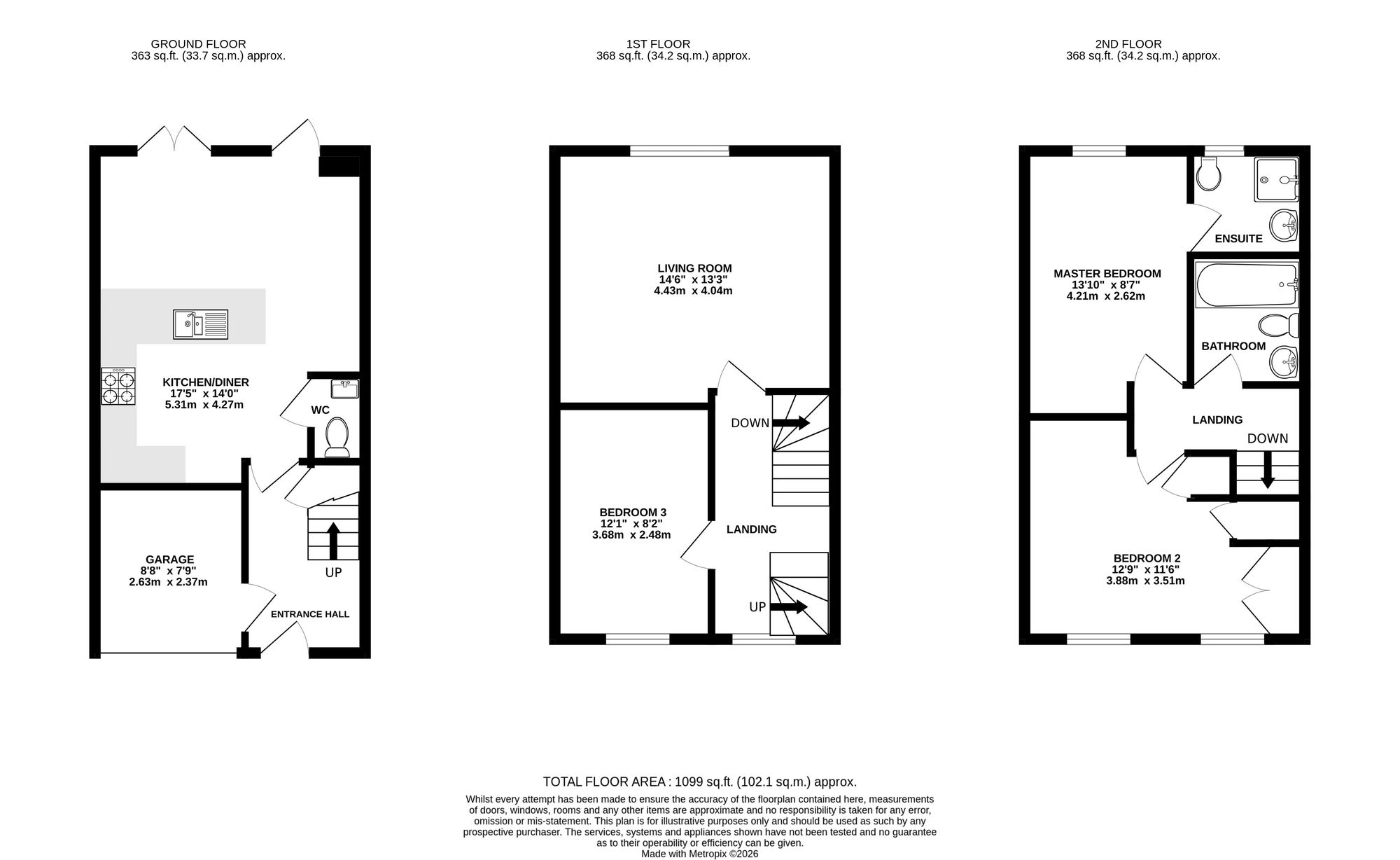 40 Capel Way, Nantwich floorplan
