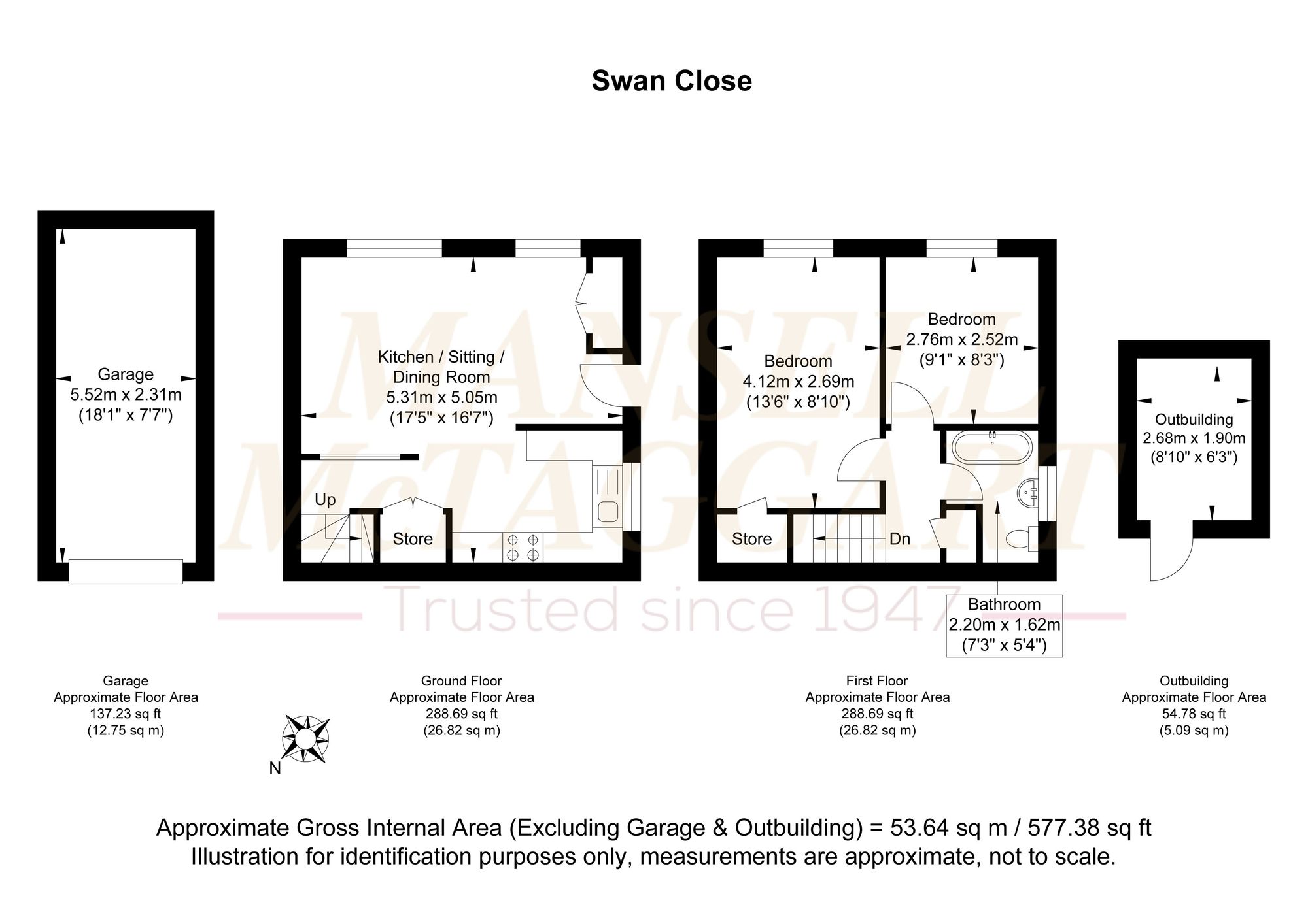 22 Swan Close, Pulborough floorplan