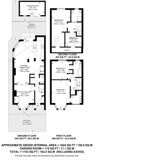 1, Hammers Lane, Mill Hill, NW7, London floorplan