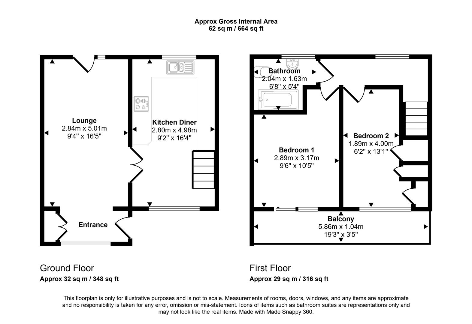 12, Manor Parade, Goodwick floorplan