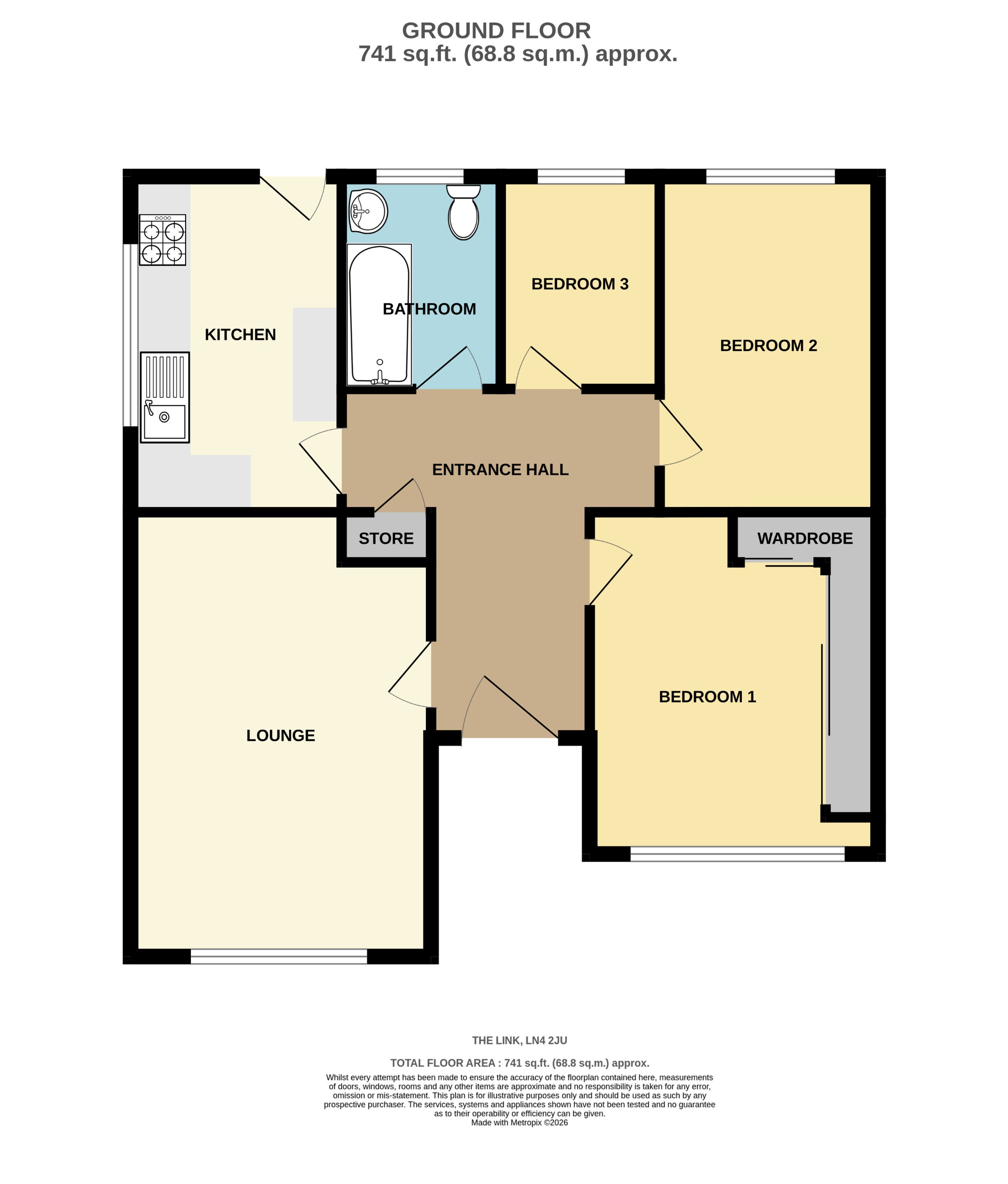 3, The Link, Bracebridge Heath floorplan