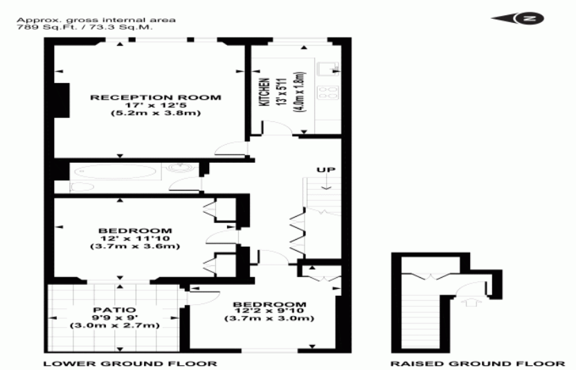 2 Bedrooms Flat to rent in Eardley Crescent, Earls Court SW5