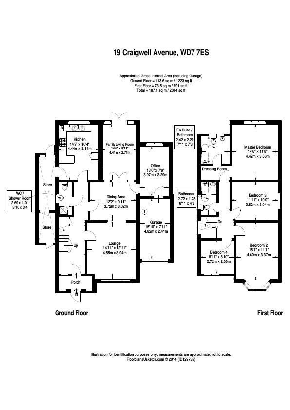 19, Craigweil Avenue, Radlett floorplan