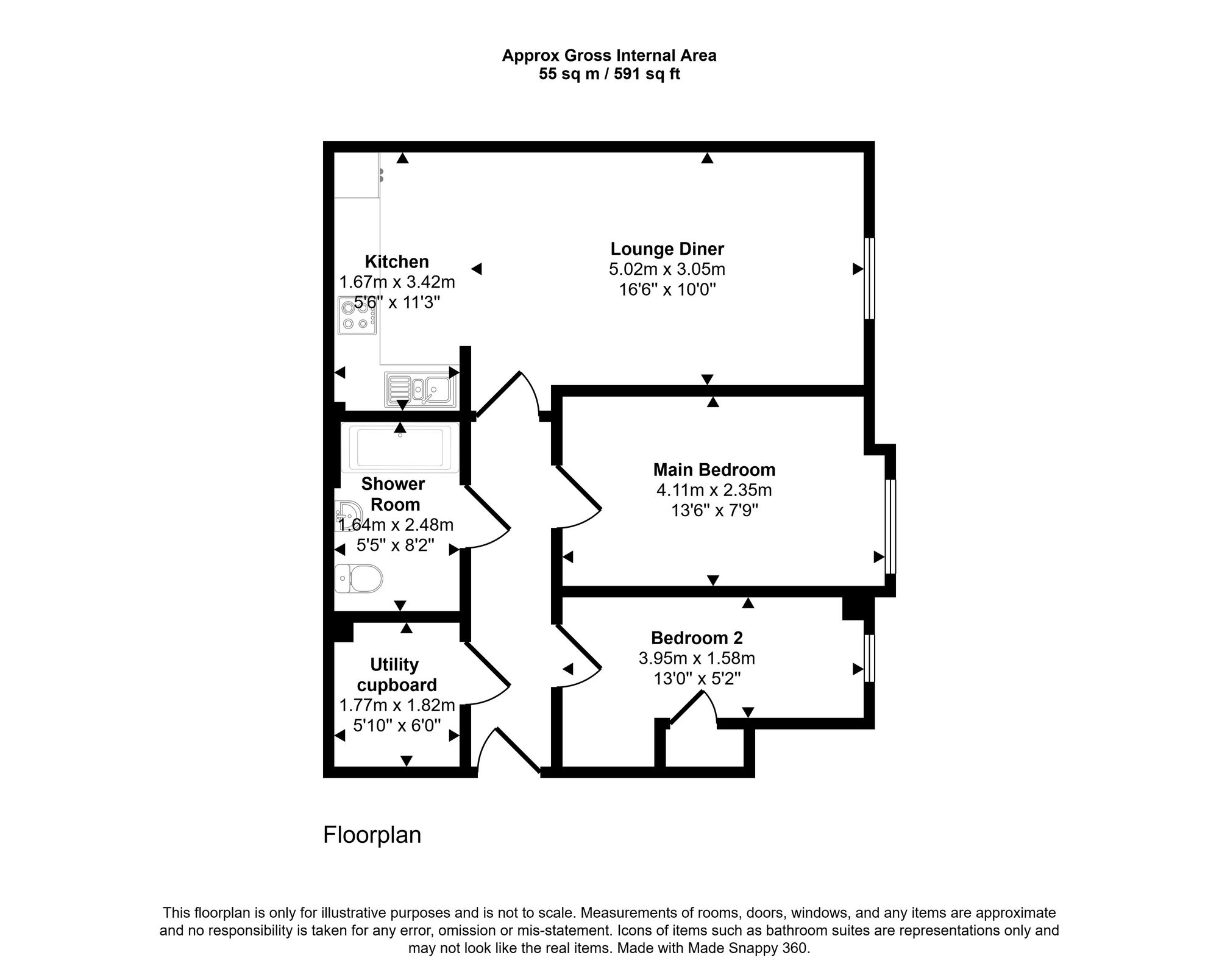 Apt 5, 79 Wigan Road, Wigan floorplan