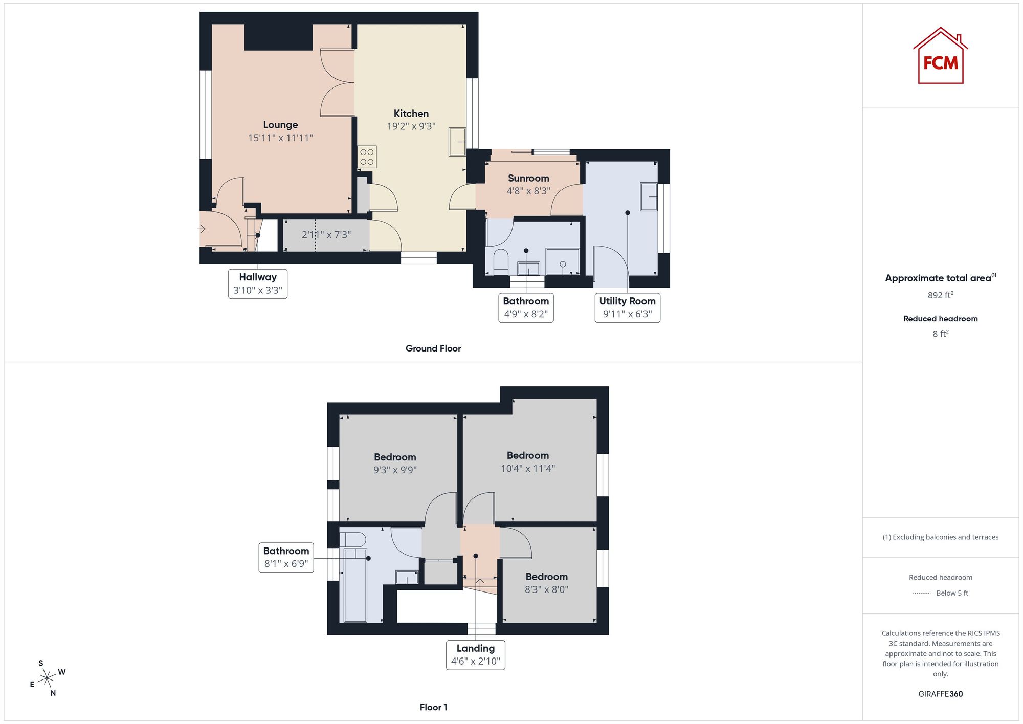 8 Kilnside, Workington floorplan
