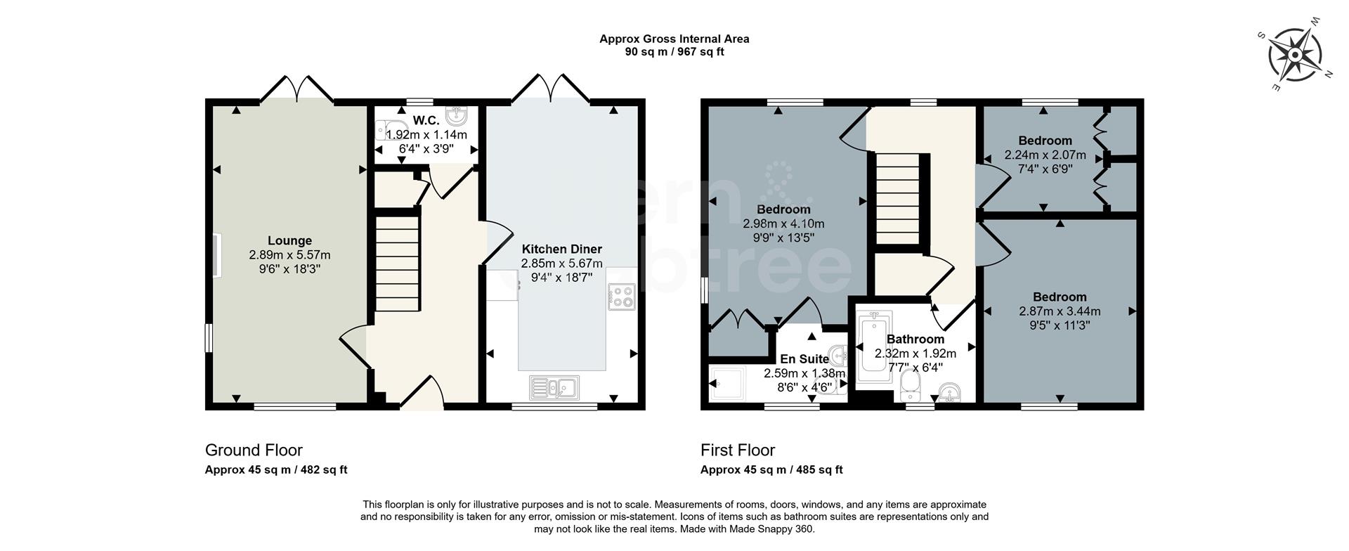 28, Trem Y Coed, Cardiff floorplan
