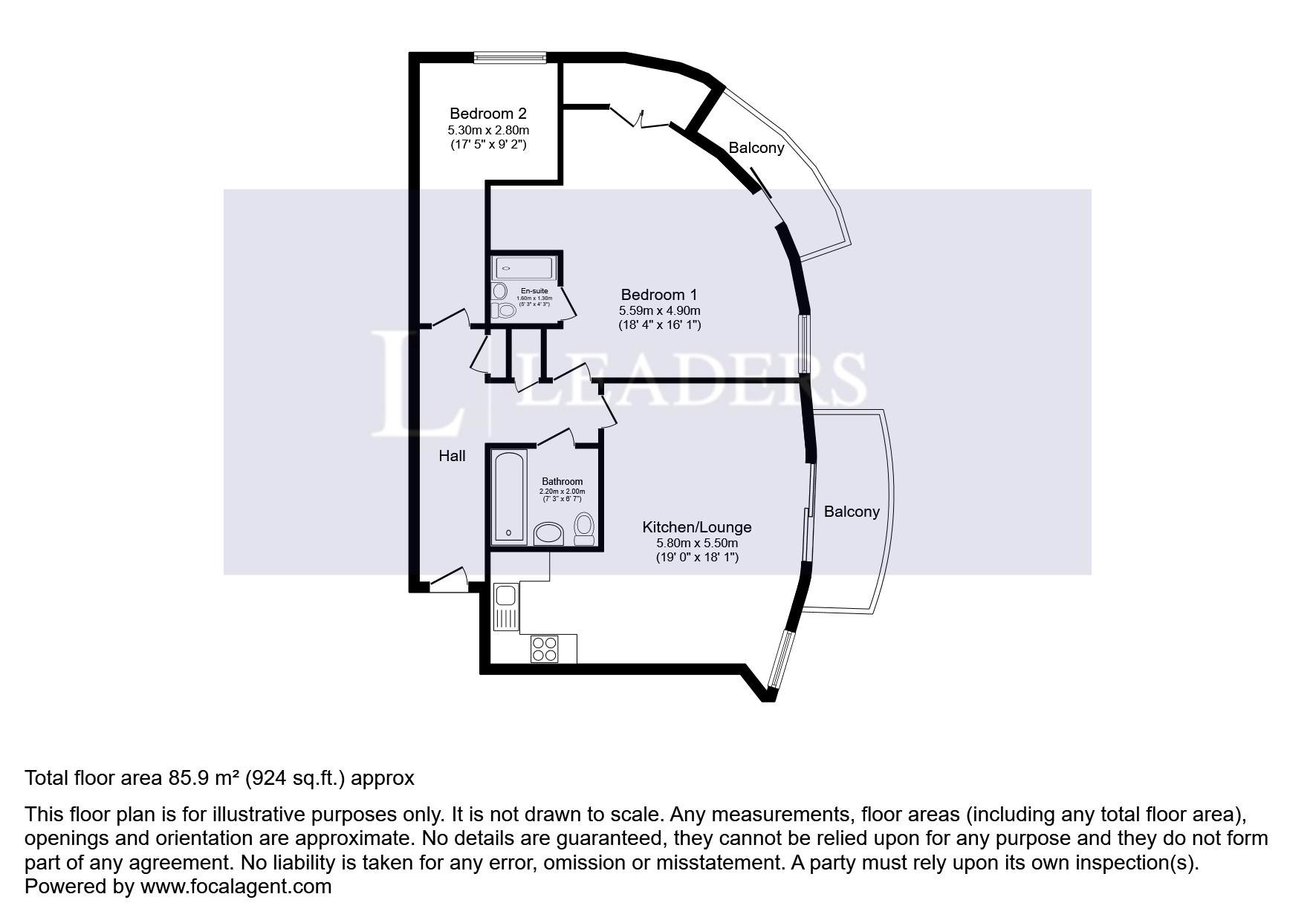 Flat 49, The Round House, Gunwharf Quays, Hampshire floorplan