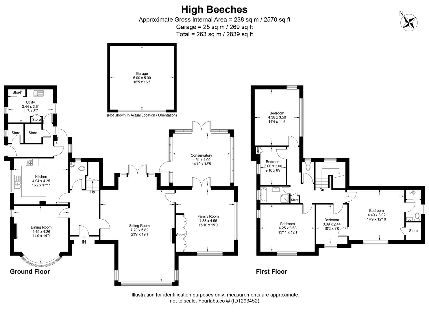 High Beeches, Noverton Lane, Cheltenham floorplan
