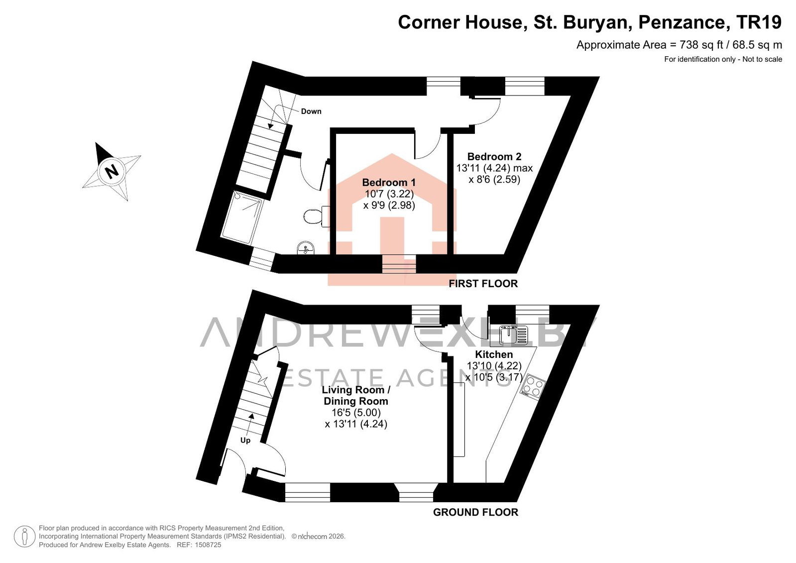 Corner House,2, Penzance floorplan