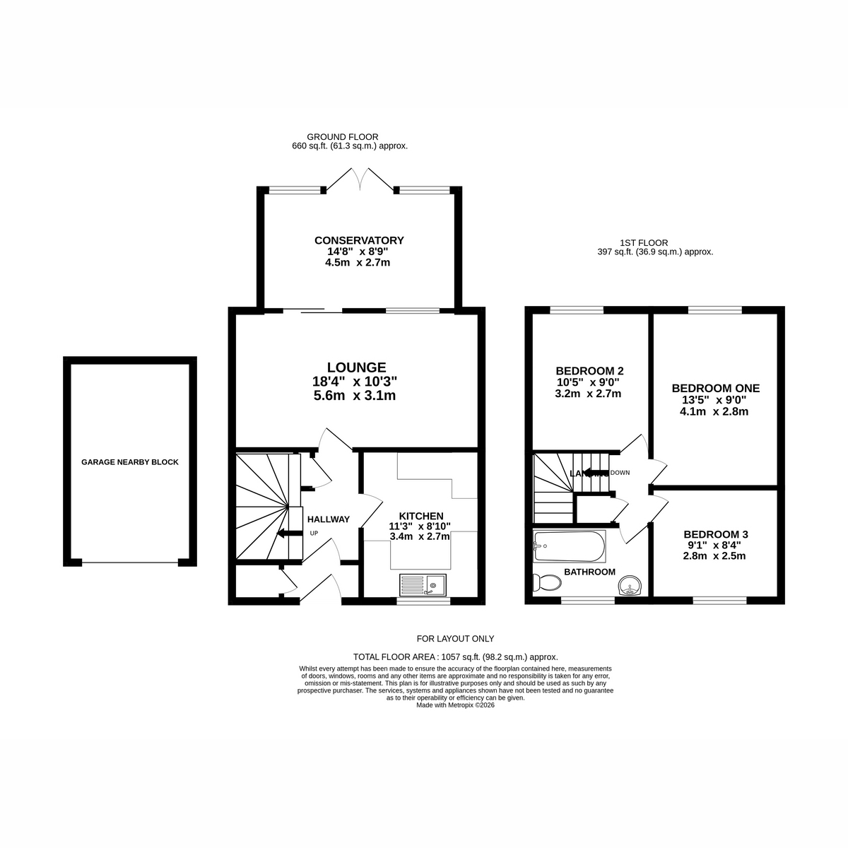 3, Lingfield Way, Chichester floorplan